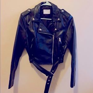 faux Leather  jacket
